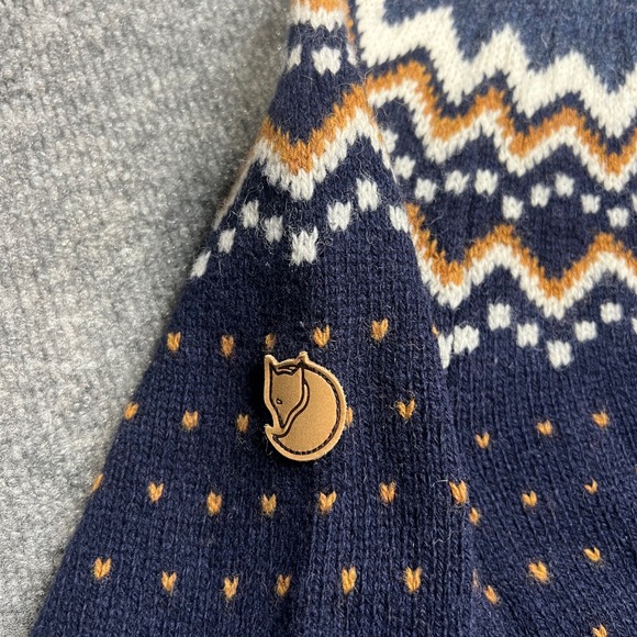 NWT Fjallraven Ovik Knit Cardigan Women's Small Navy Wool Nordic Sweater F89941 - Picture 4 of 16